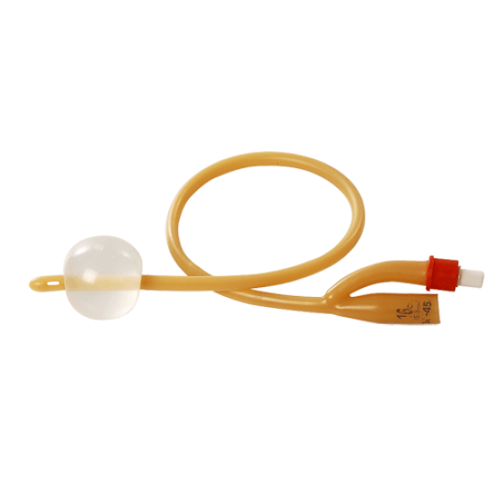 Ribbel sterile silky gold foley balloon catheter FR 18
