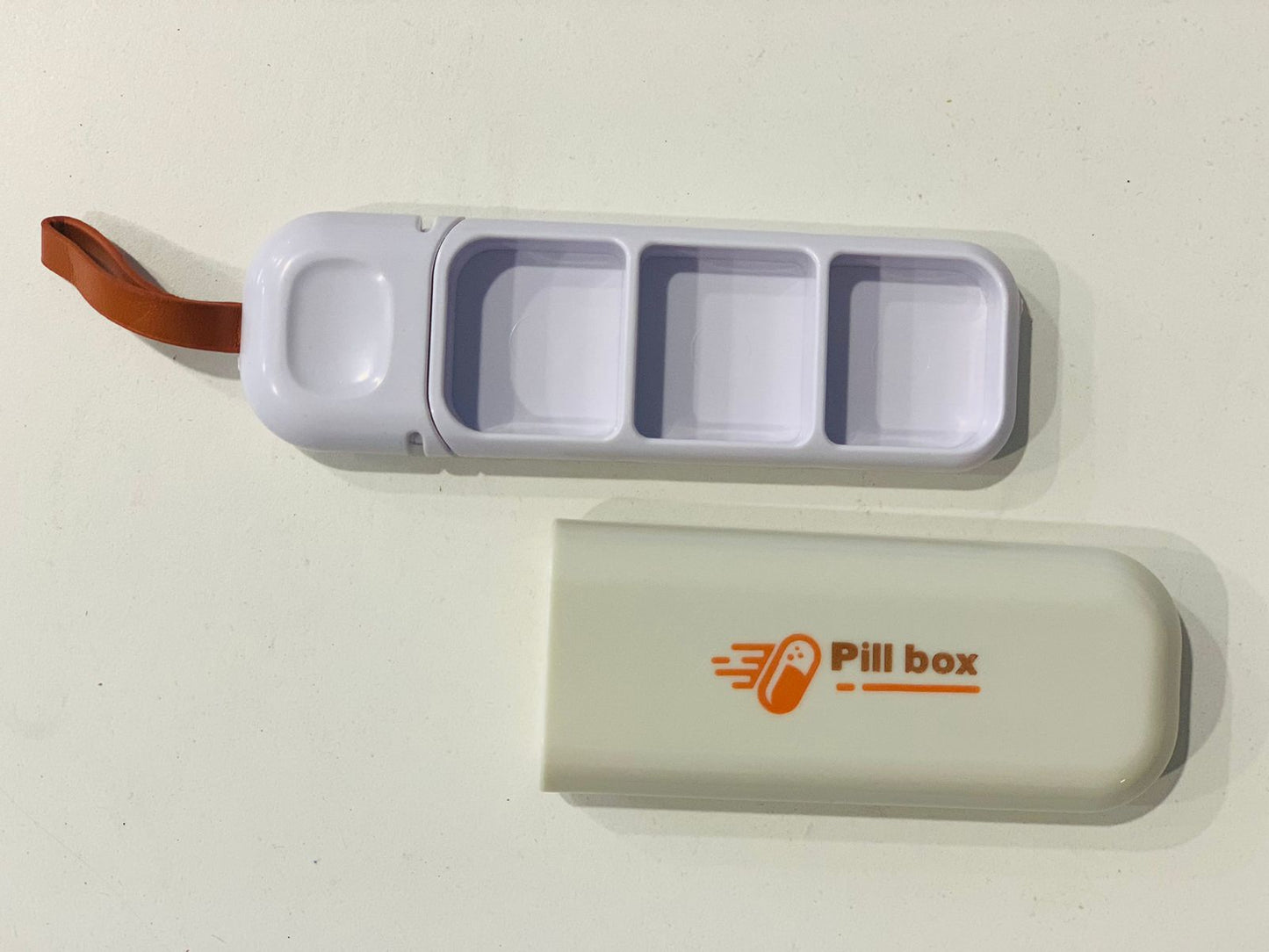 Travel Pill Box, 3 Compartments Portable Pill Box