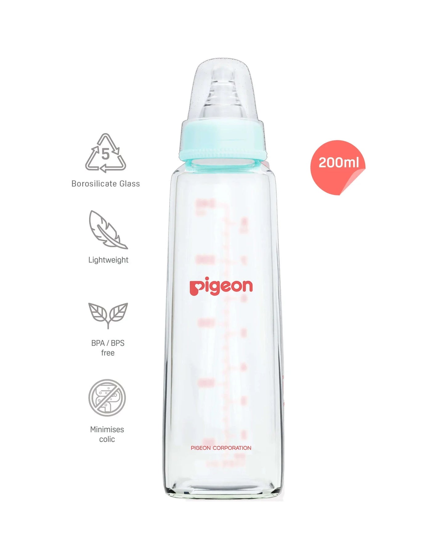 Pigeon Flexible Glass Bottle 200ml / 6oz