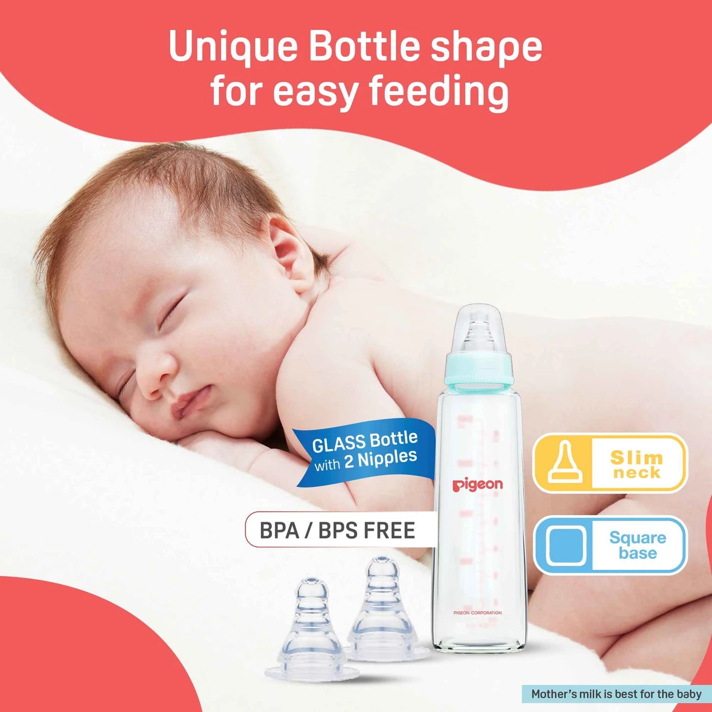 Pigeon Flexible Glass Bottle 200ml / 6oz