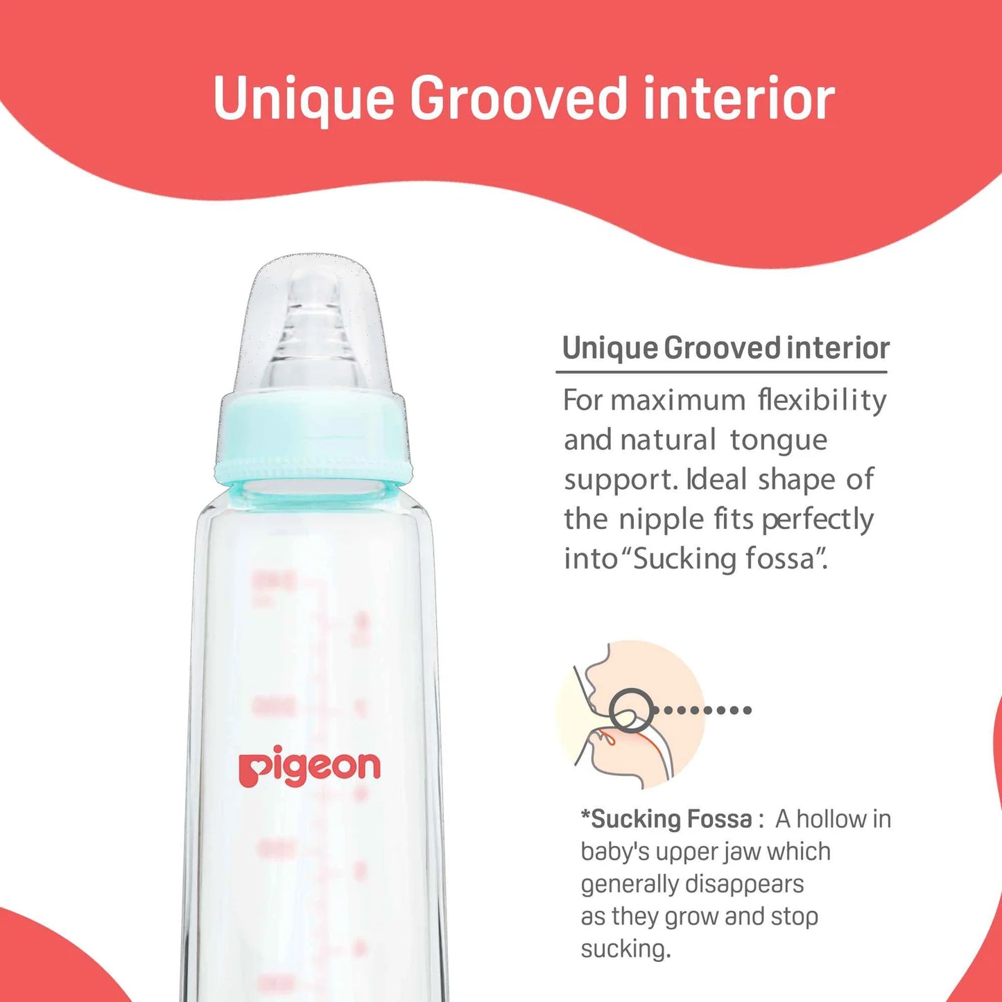 Pigeon Flexible Glass Bottle 200ml / 6oz