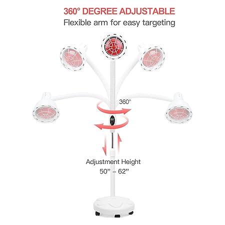 Therapy Lamp for Body Face Pain Remote Control - Home Salon Use