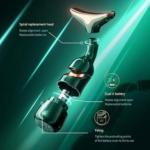 kdk 4d massager Maharaj Mall 3 in 1 Face Lift Double Chin Machine for Face, Eye, Neck Tightening - Three-Purpose Lifting and Firming Facial Massage Device for Wrinkle Removal