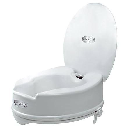 Commode Seat Raiser Elevator 6-Inches With Lid Toilet
