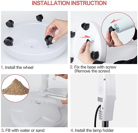 Therapy Lamp for Body Face Pain Remote Control - Home Salon Use