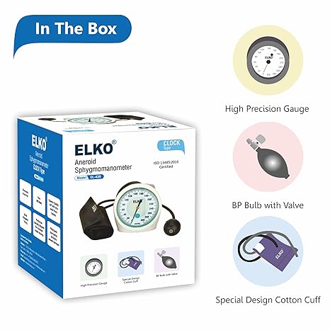 Elko aneroid sphygmomanometer clock type EL-430