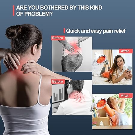 Therapy Lamp for Body Face Pain Remote Control - Home Salon Use