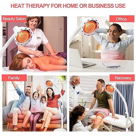 Therapy Lamp for Body Face Pain Remote Control - Home Salon Use