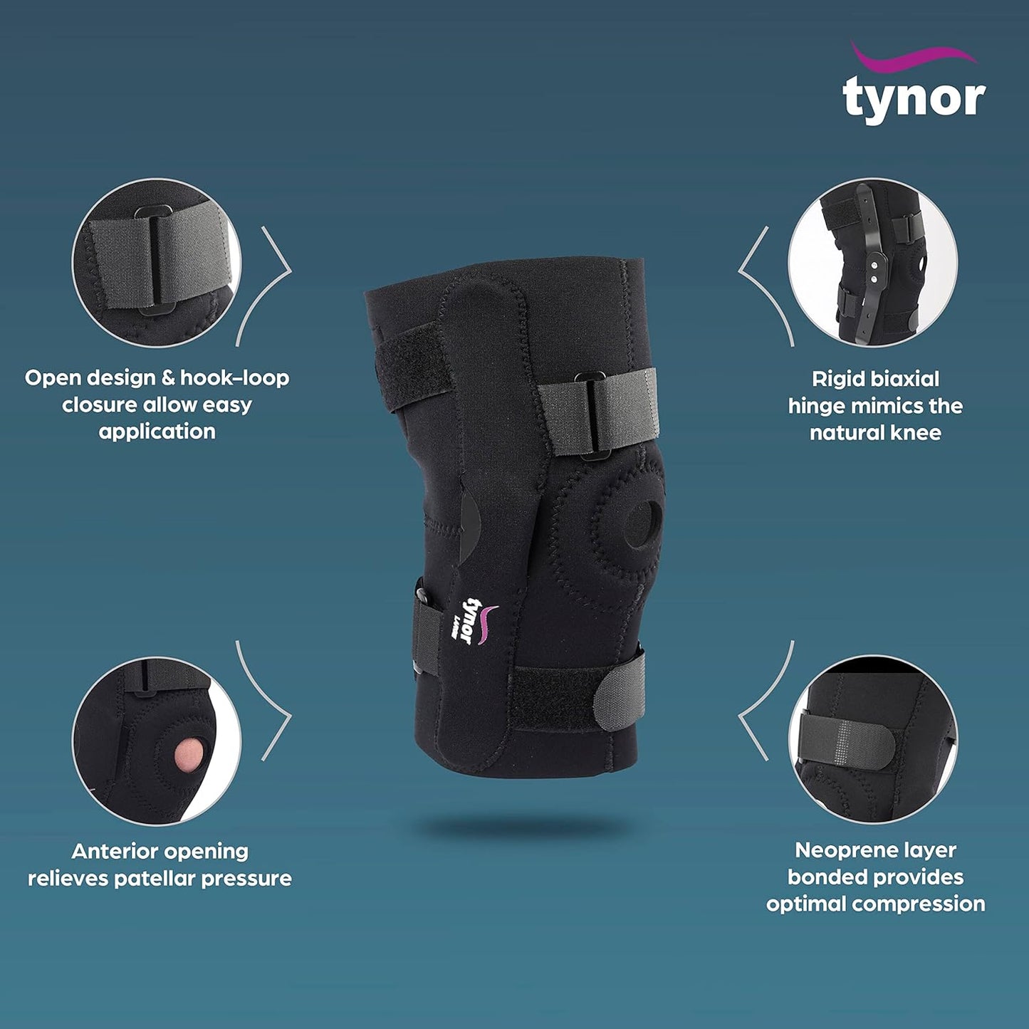 Tynor Knee Wrap Hinged (Neo) J15